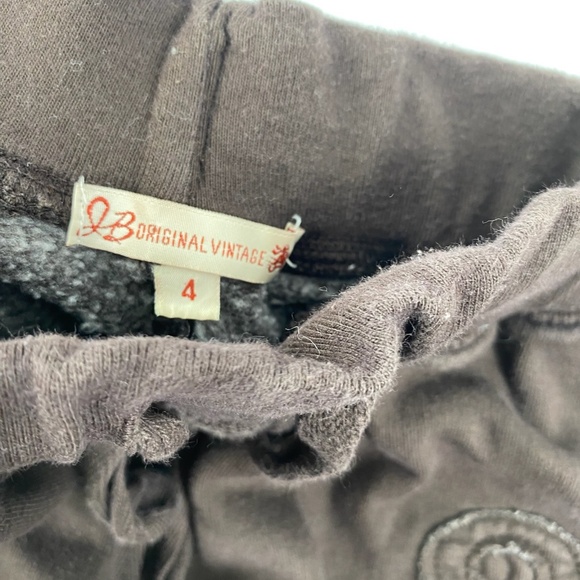 Pre own Kids Brown Wide Leg Pants Size 4 Drawstring Waist #8 Patch - Picture 4 of 6